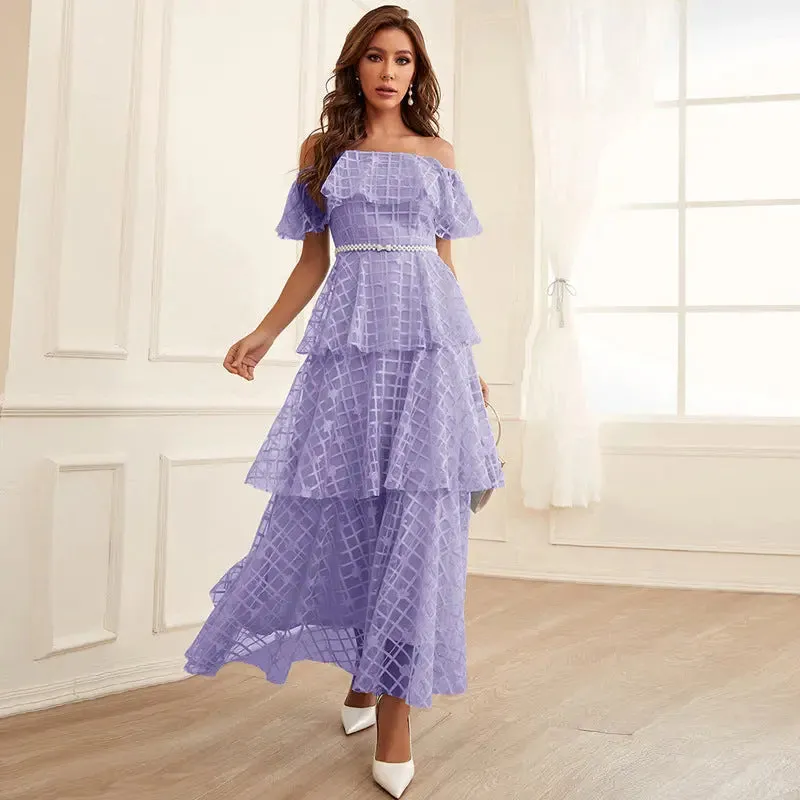 Layered Ruffle Maxi Dress