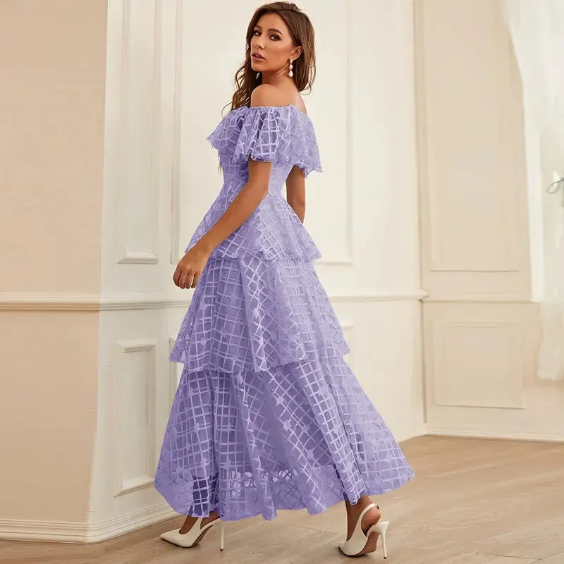 Layered Ruffle Maxi Dress