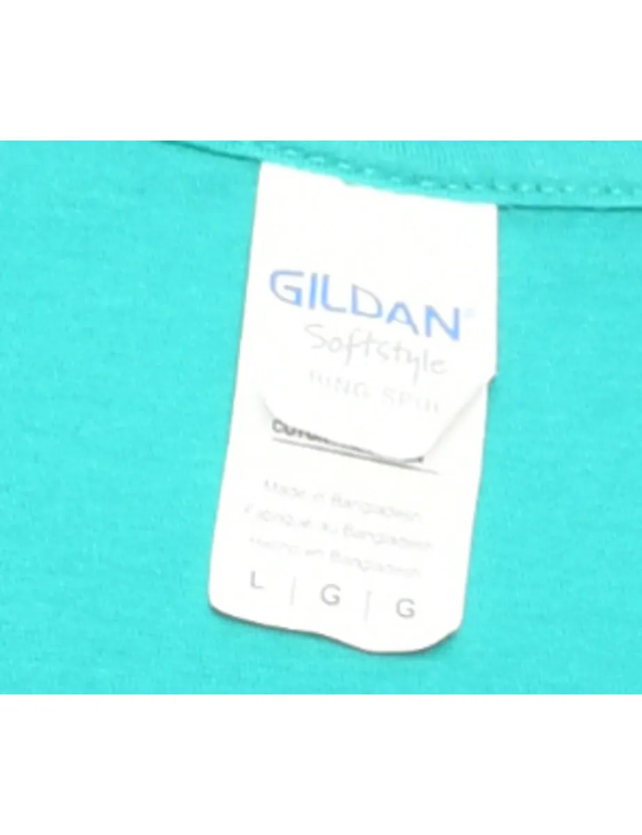Light Green Plain T-shirt - L