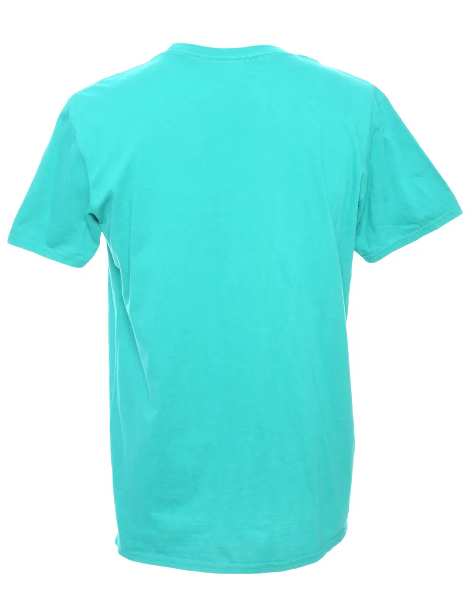 Light Green Plain T-shirt - L