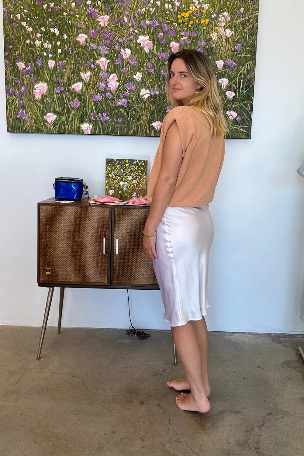 Lily Forbes - Sophia Bias Skirt: Rice
