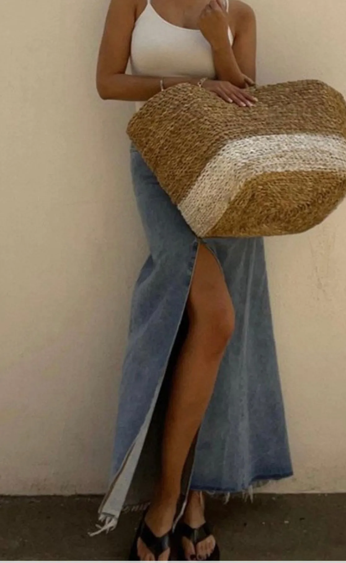 Long DenimSkirt