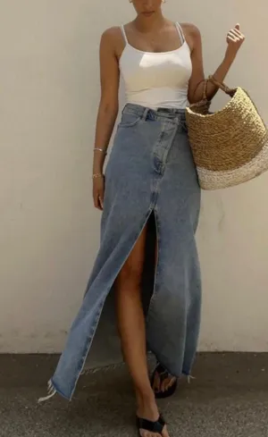 Long DenimSkirt