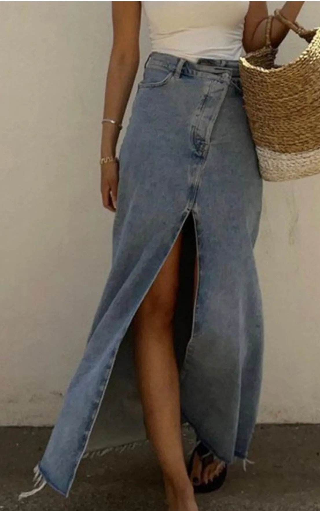 Long DenimSkirt