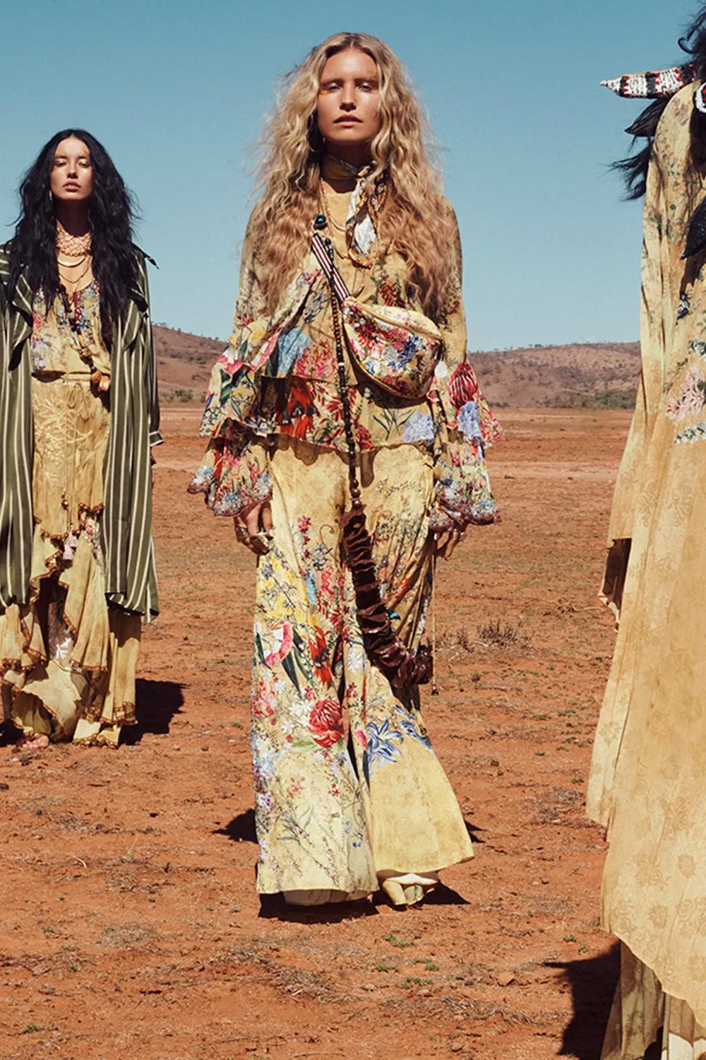 Maxi Skirt W/ Double Frill- Among The Gumtrees