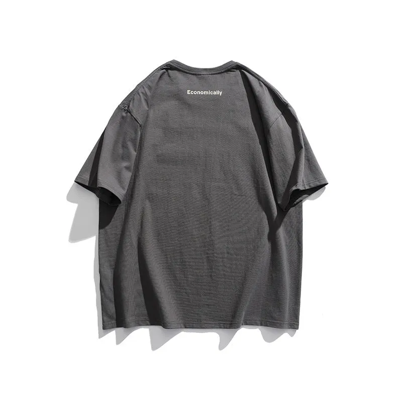 Men T-Shirt Summer Men's Printed T-shirt Casual Retro