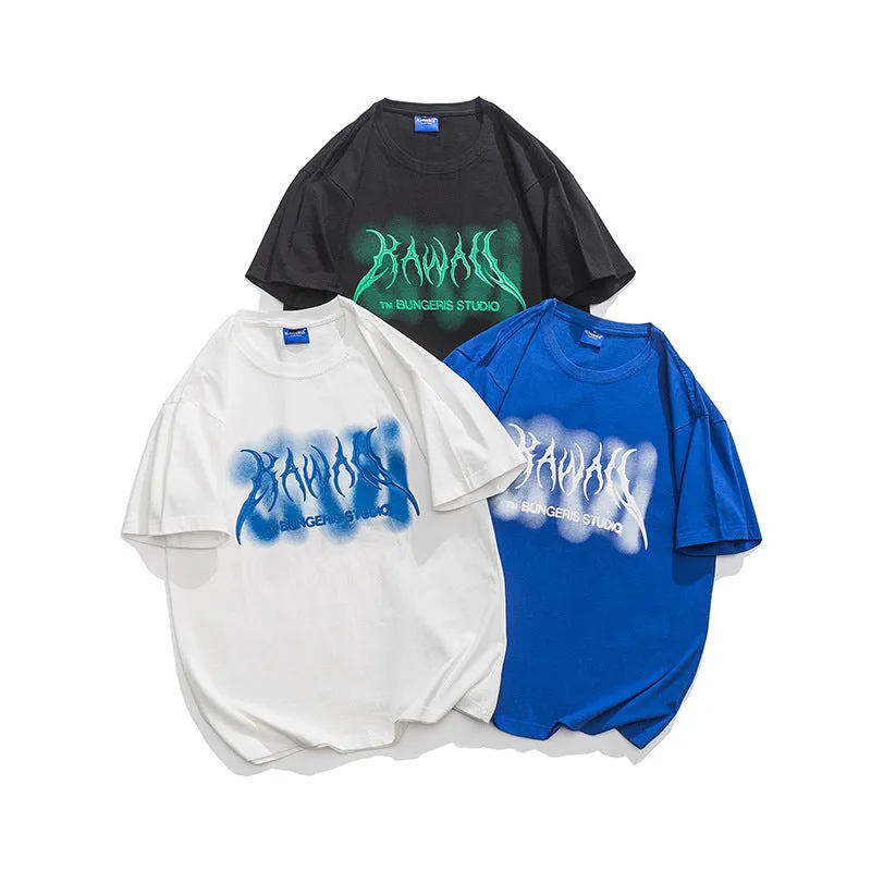 Men T-Shirt Summer round Neck T-shirt Short Sleeve