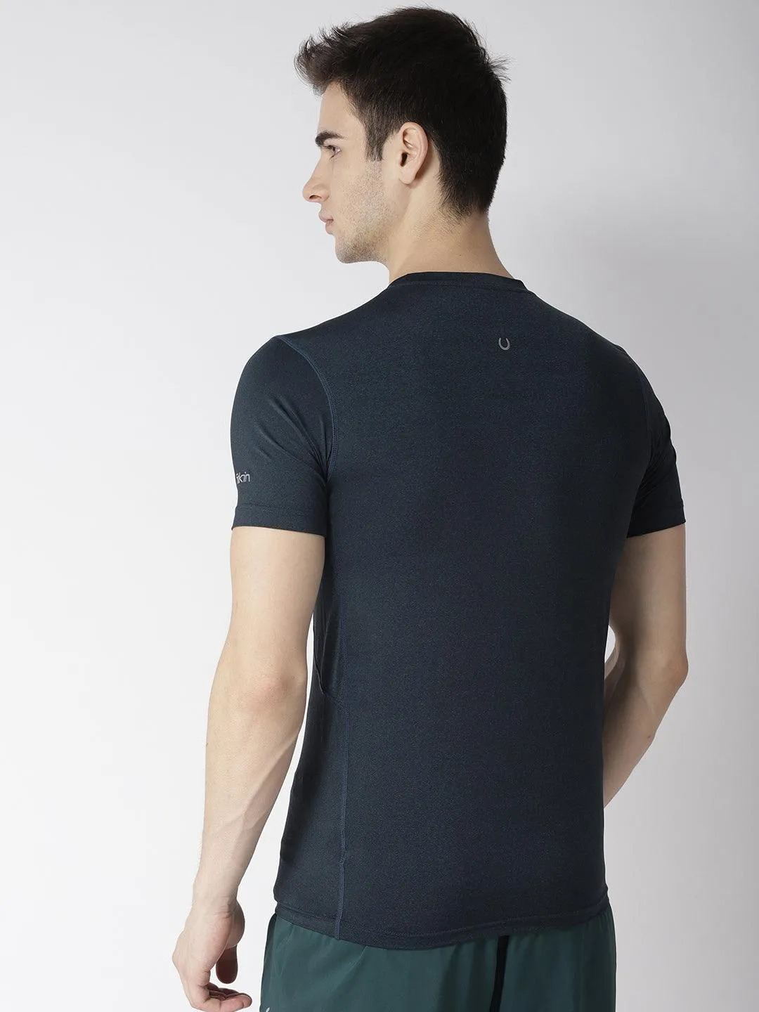 Men's Fitted Short Sleeve Navy Training T-shirt
