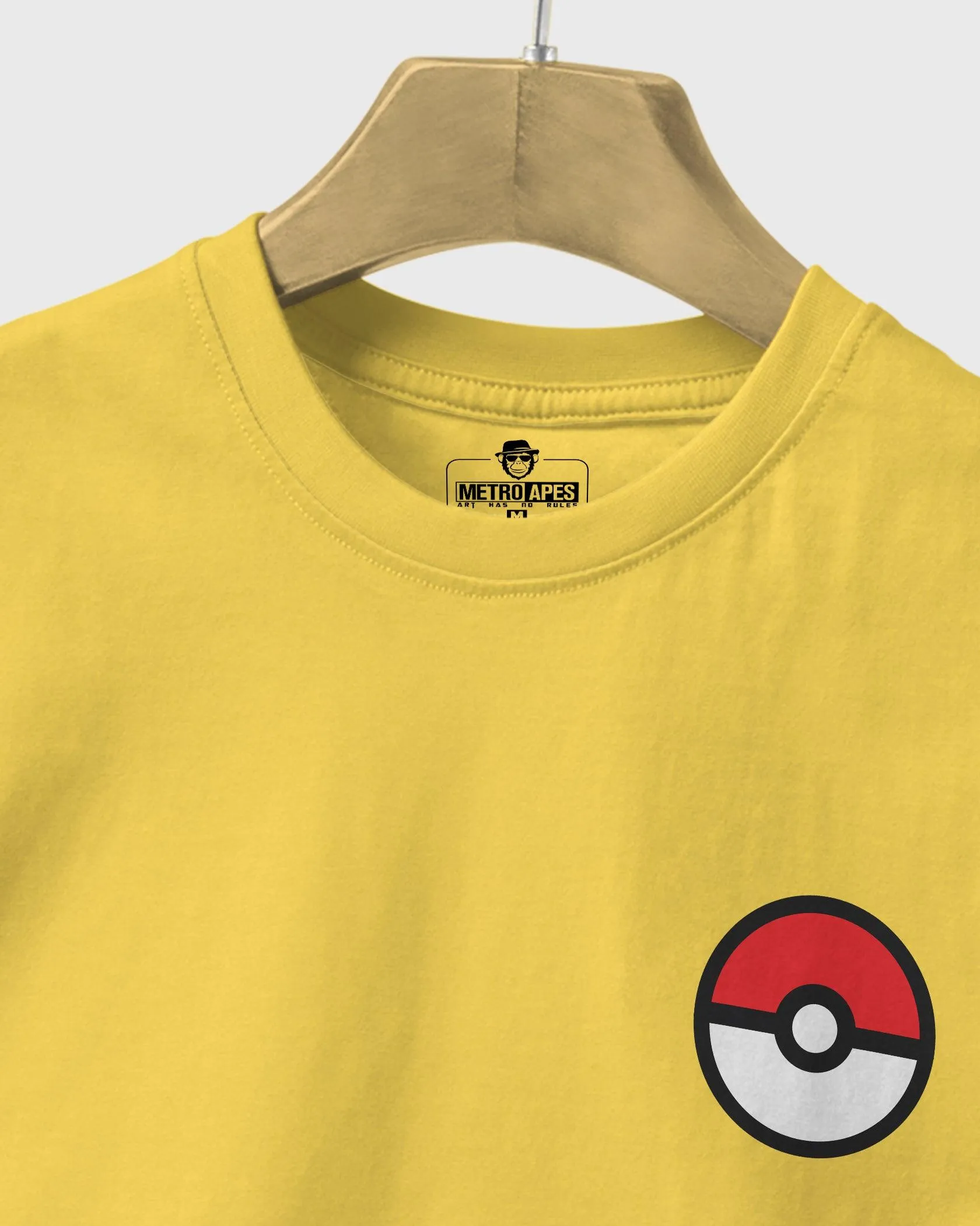 Mens Regular Tshirt Cartoon Pokemon Pikachu