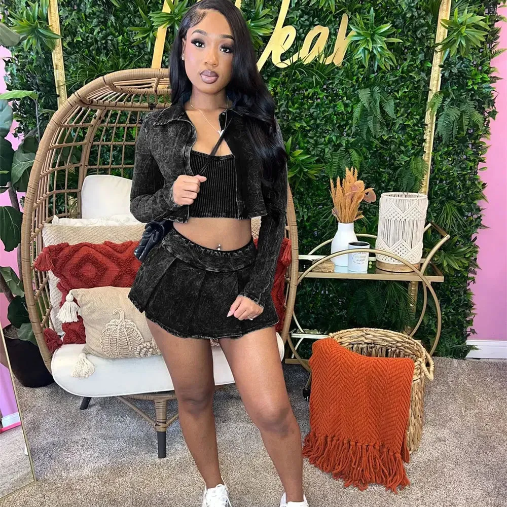 No Truth Is A Lie Skirt Set