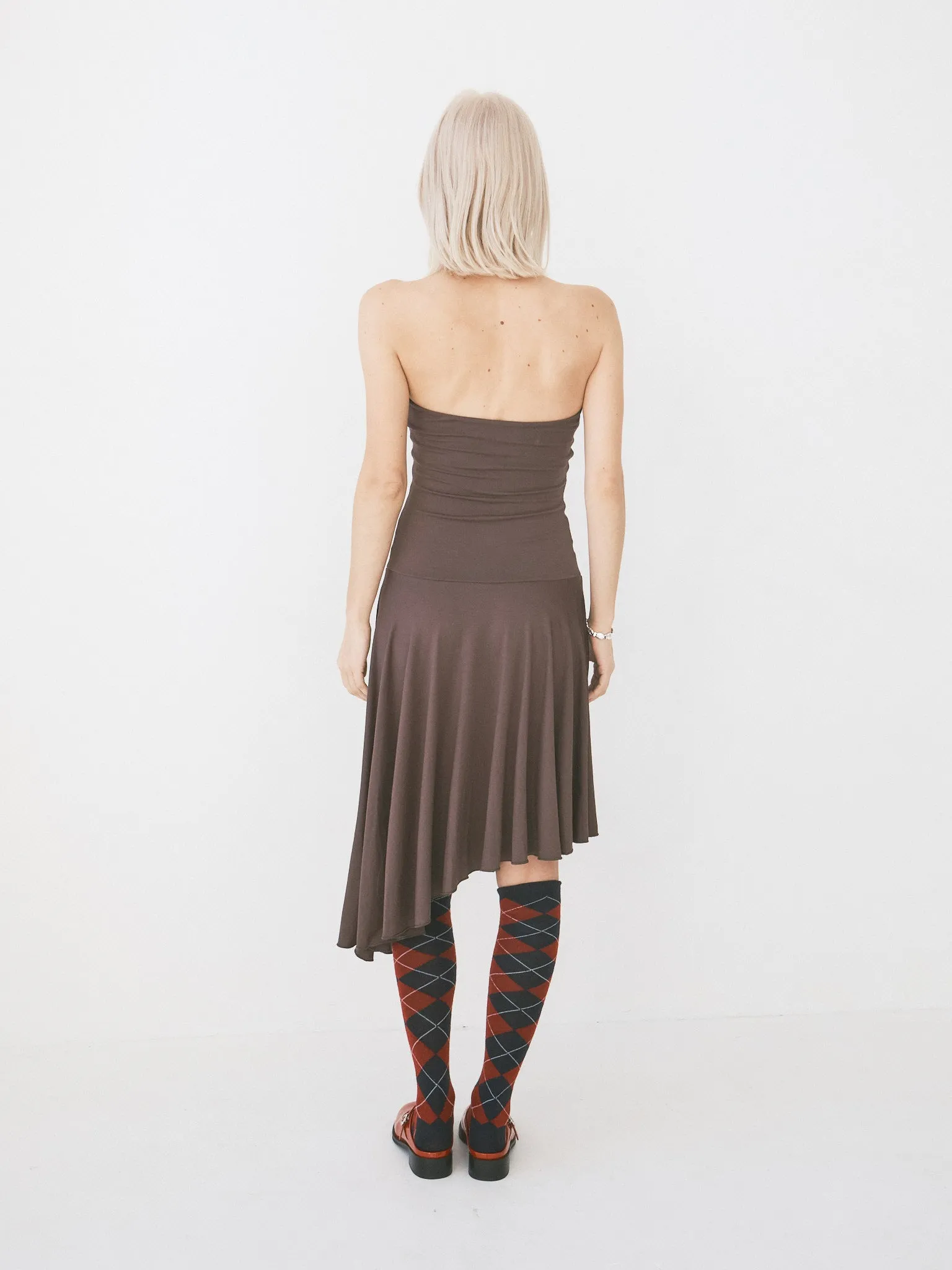 Nossa Dress - Hickory Brown