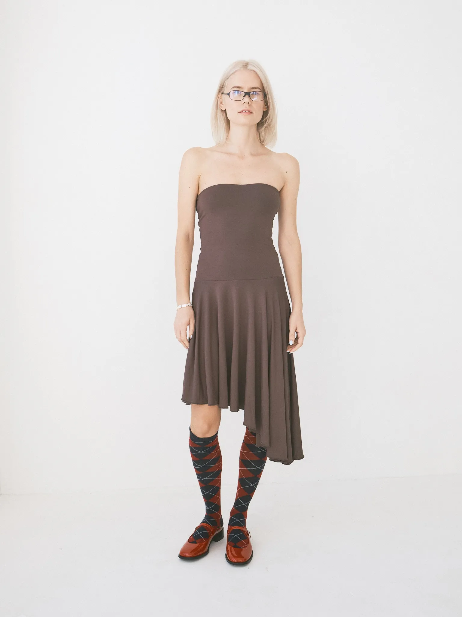 Nossa Dress - Hickory Brown