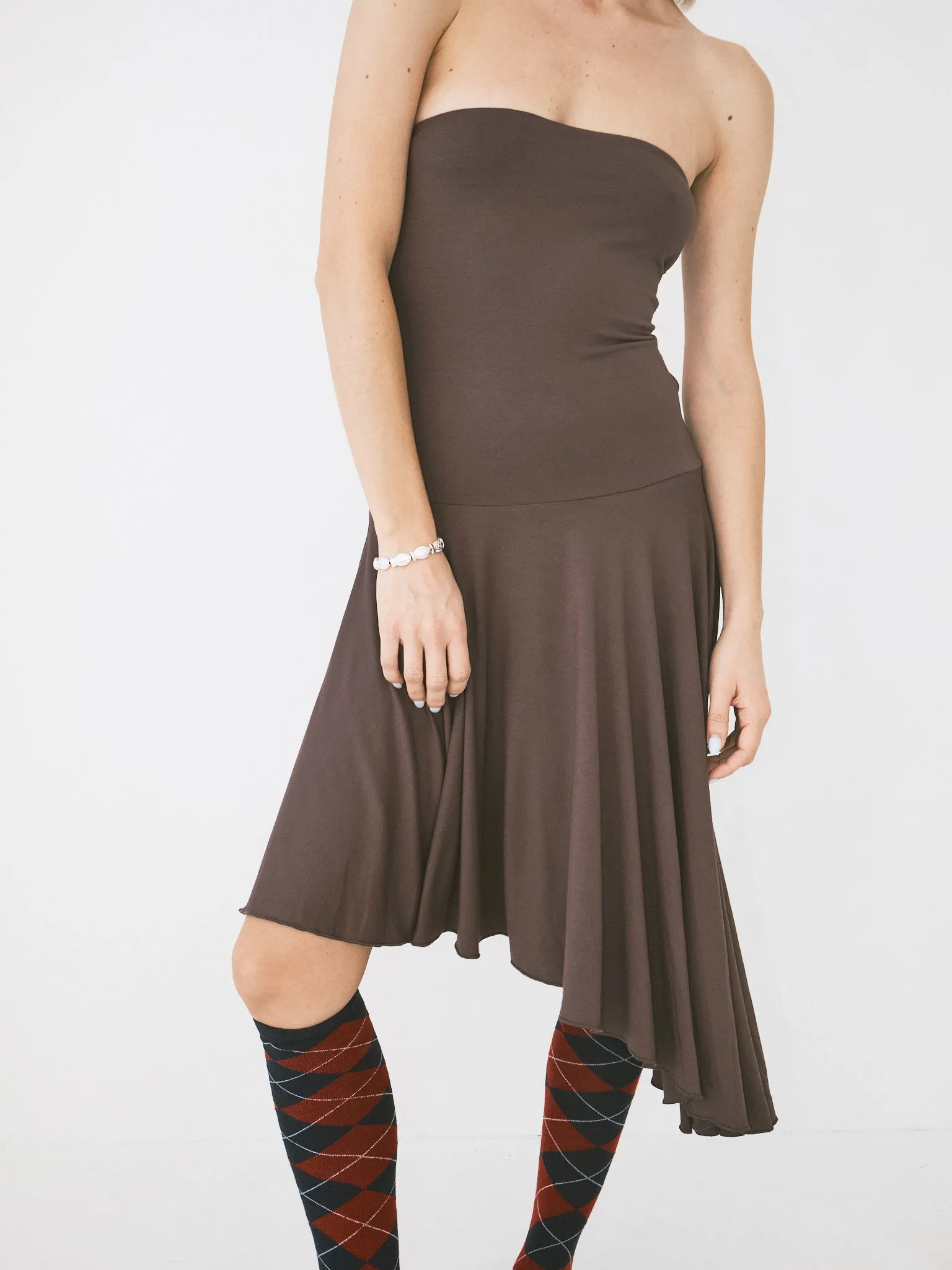 Nossa Dress - Hickory Brown