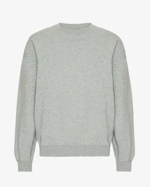 Organic Oversized Crew - Heather Grey