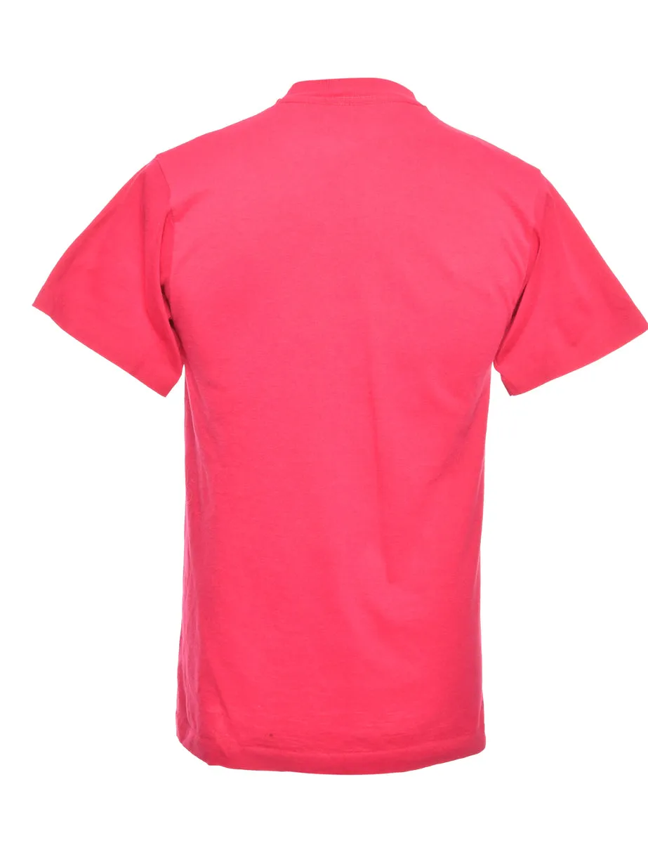 Pink Printed T-shirt - L