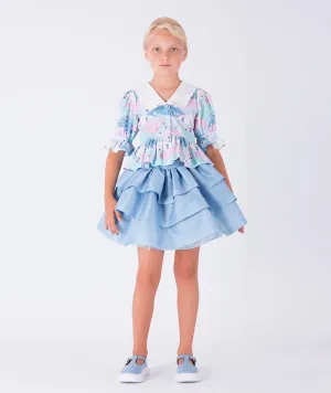 Poplin Ruffles Outfit | 2 Pieces