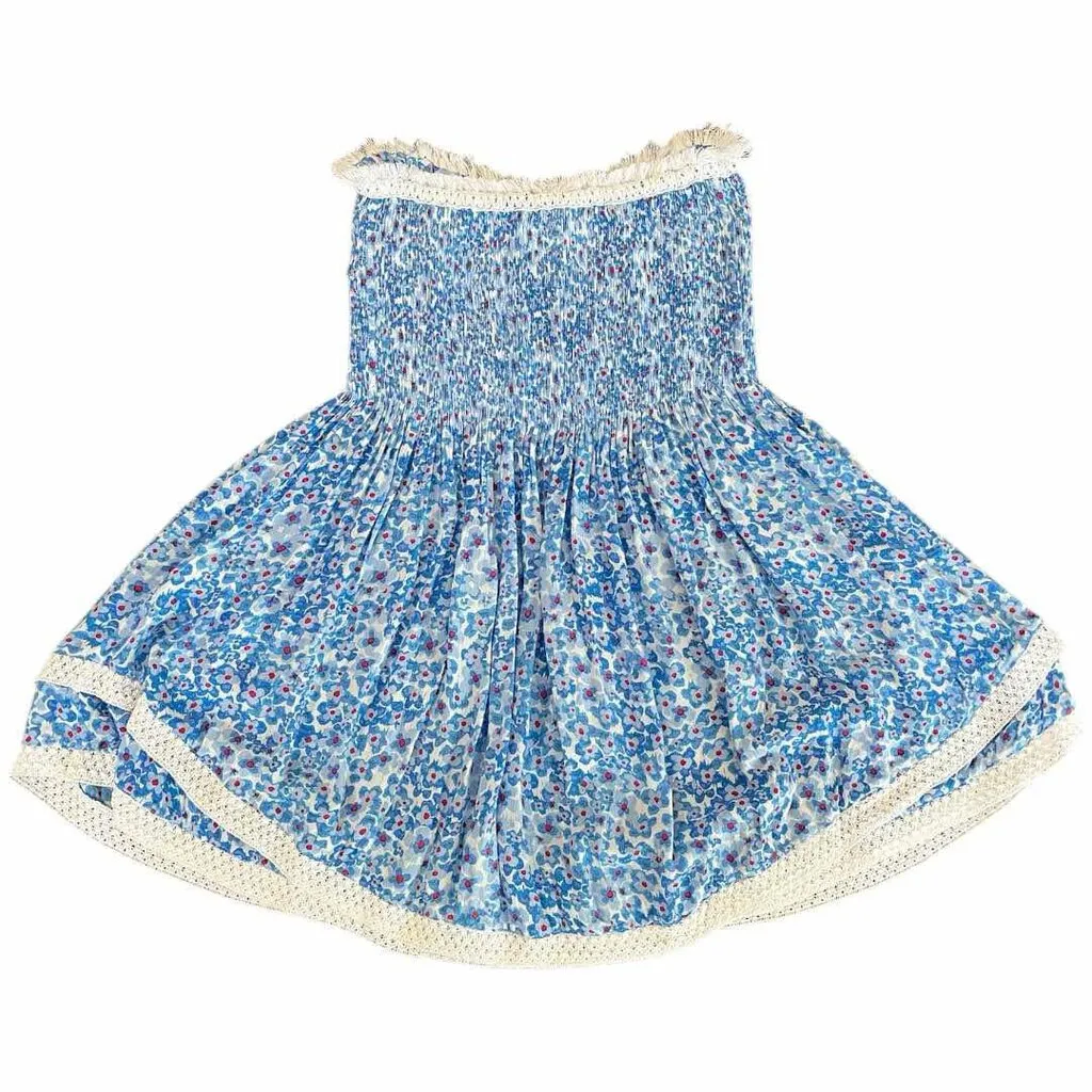 Poupette St. Barth Claire Dress in Blue Hortensia - Size XS