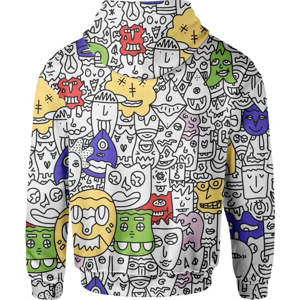 Pretty Done's Doodle Pullover Hoodie