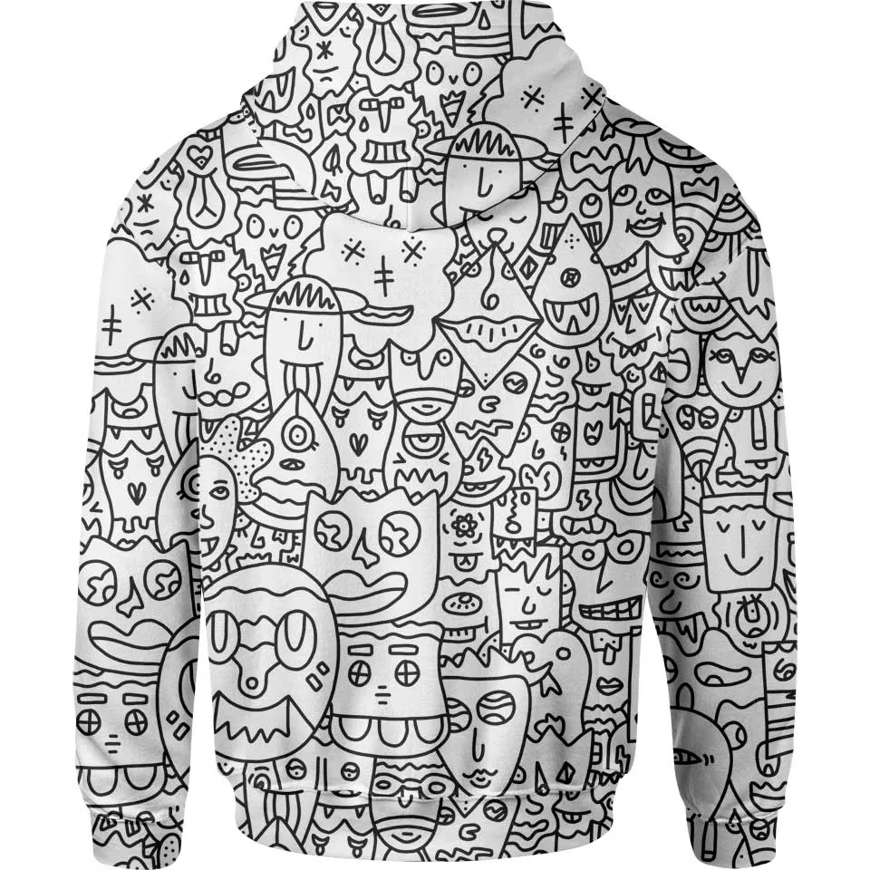 Pretty Done's Doodle Pullover Hoodie