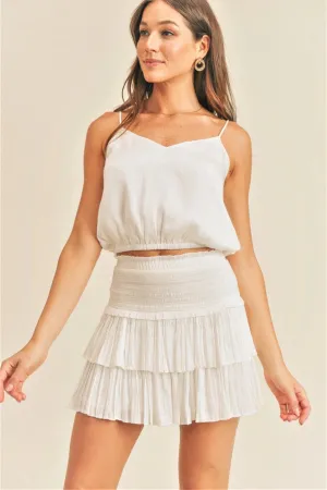 Reset by Jane White Layered Skirt