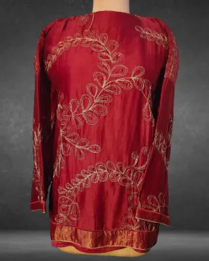 Semistitched  ambroiderd Short Tunic