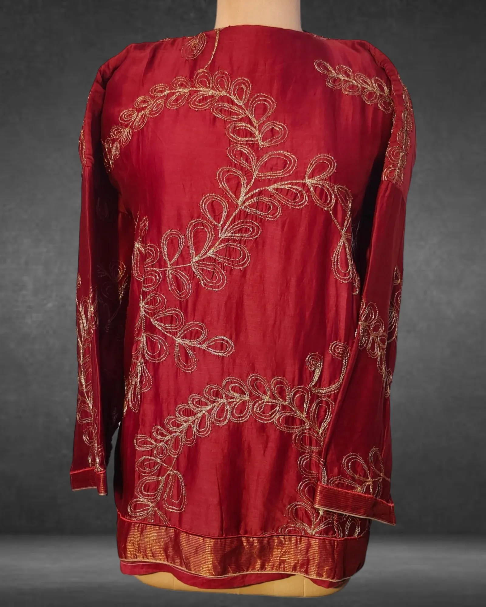 Semistitched  ambroiderd Short Tunic
