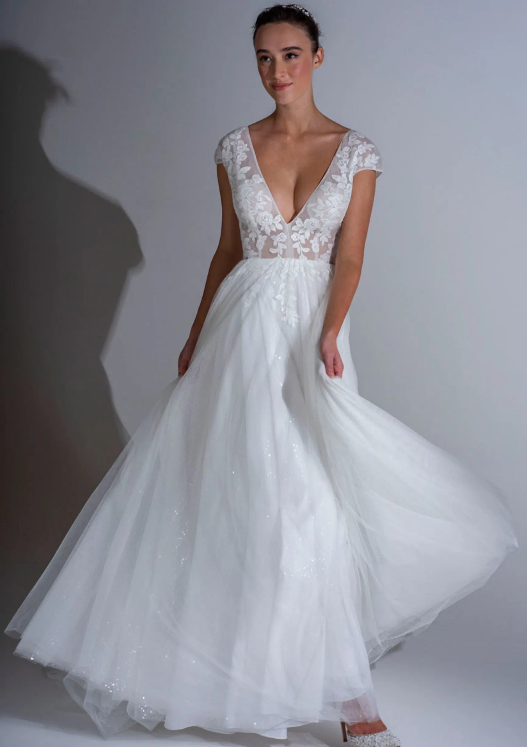 Sheer wedding dress | fb-roseville