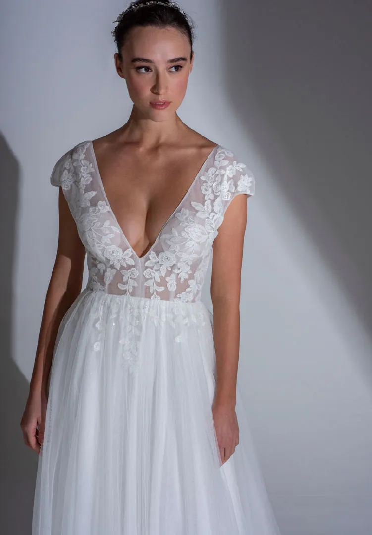 Sheer wedding dress | fb-roseville