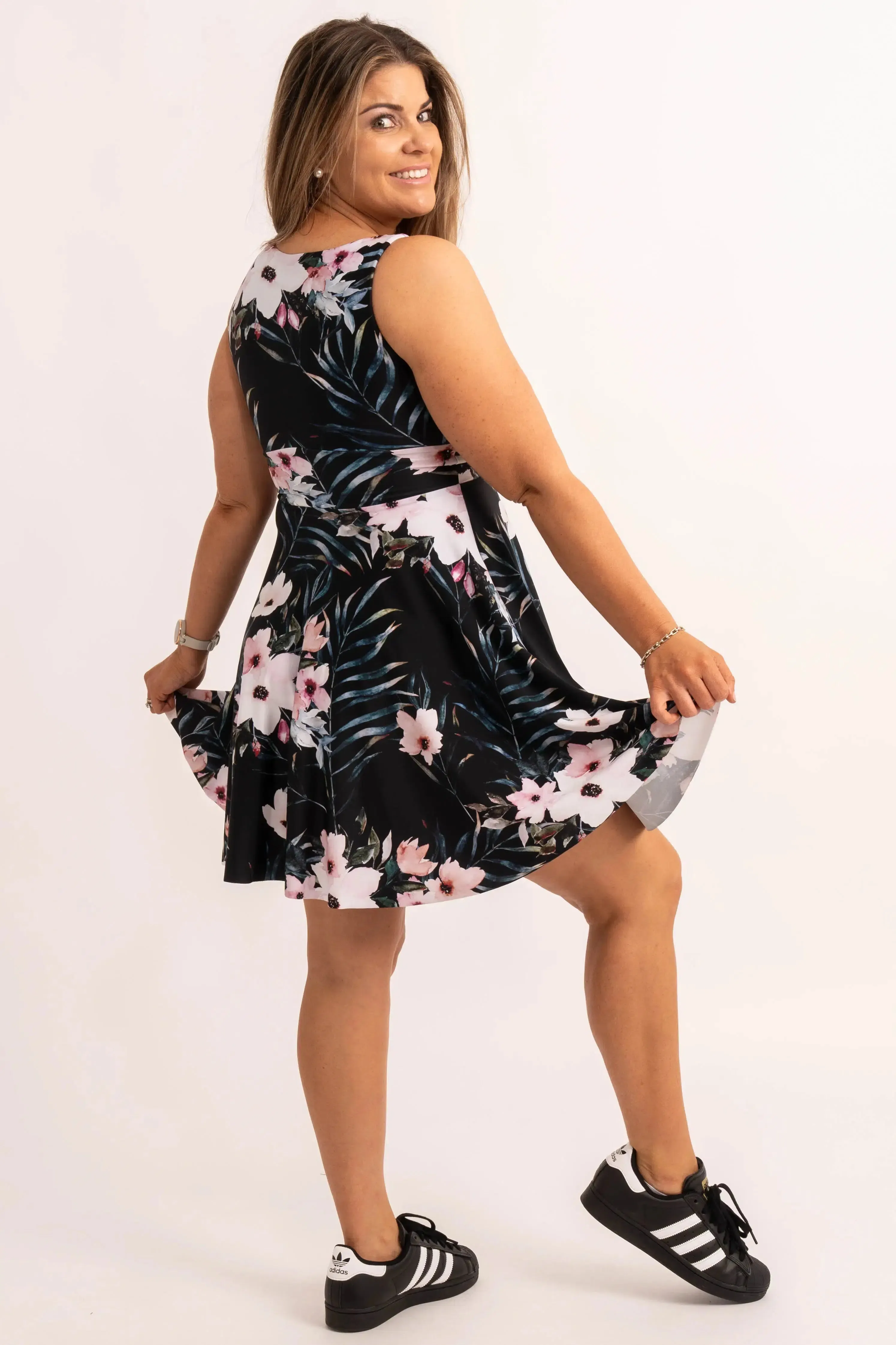 Silky Reversible Comfort Crop Mini Dress - Exotic At Heart