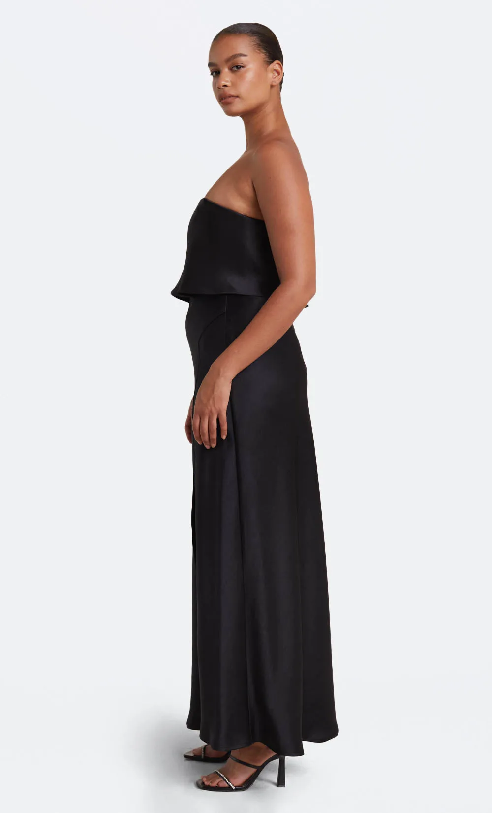 THE DREAMER STRAPLESS TOP  - BLACK