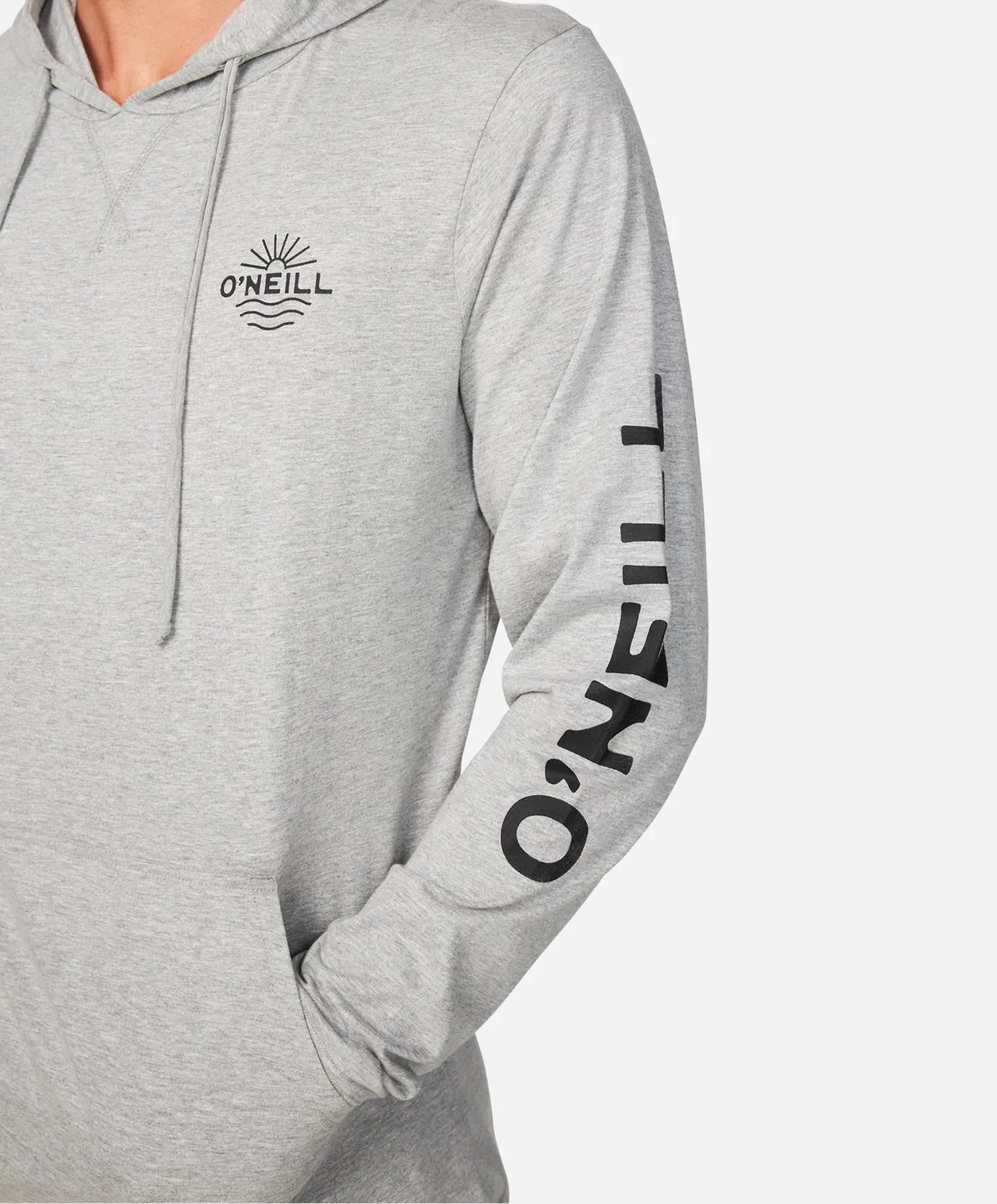 TRVLR Holm Snap Pullover Hoodie - Heather Grey