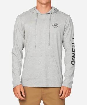 TRVLR Holm Snap Pullover Hoodie - Heather Grey