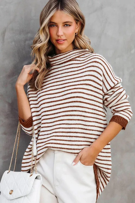 Turtle Neck Knit Sweater