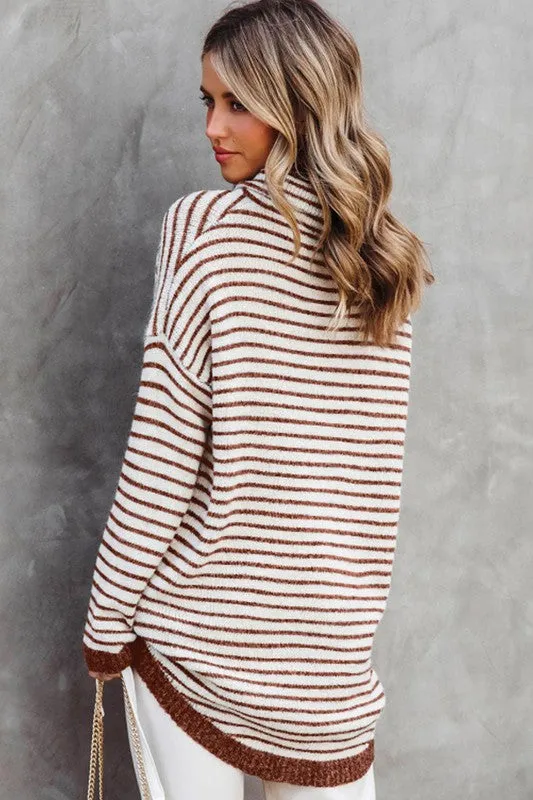 Turtle Neck Knit Sweater