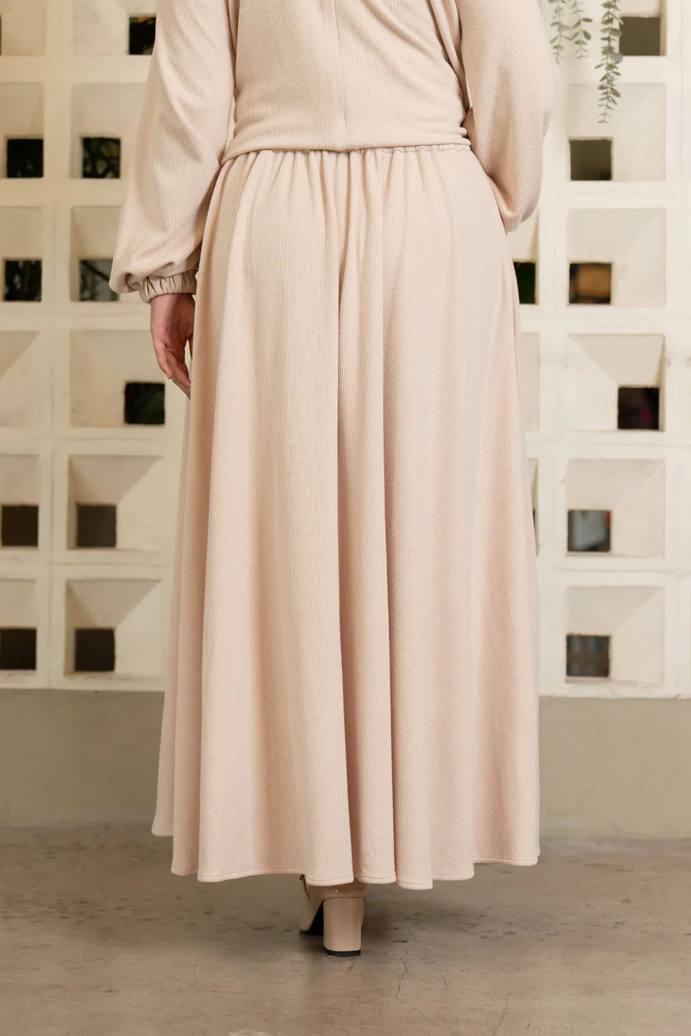 Tyra Blouse & Skirt Set Butter Cream