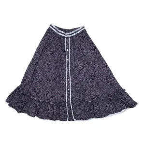 VINTAGE FLORAL PRAIRIE MIDI SKIRT