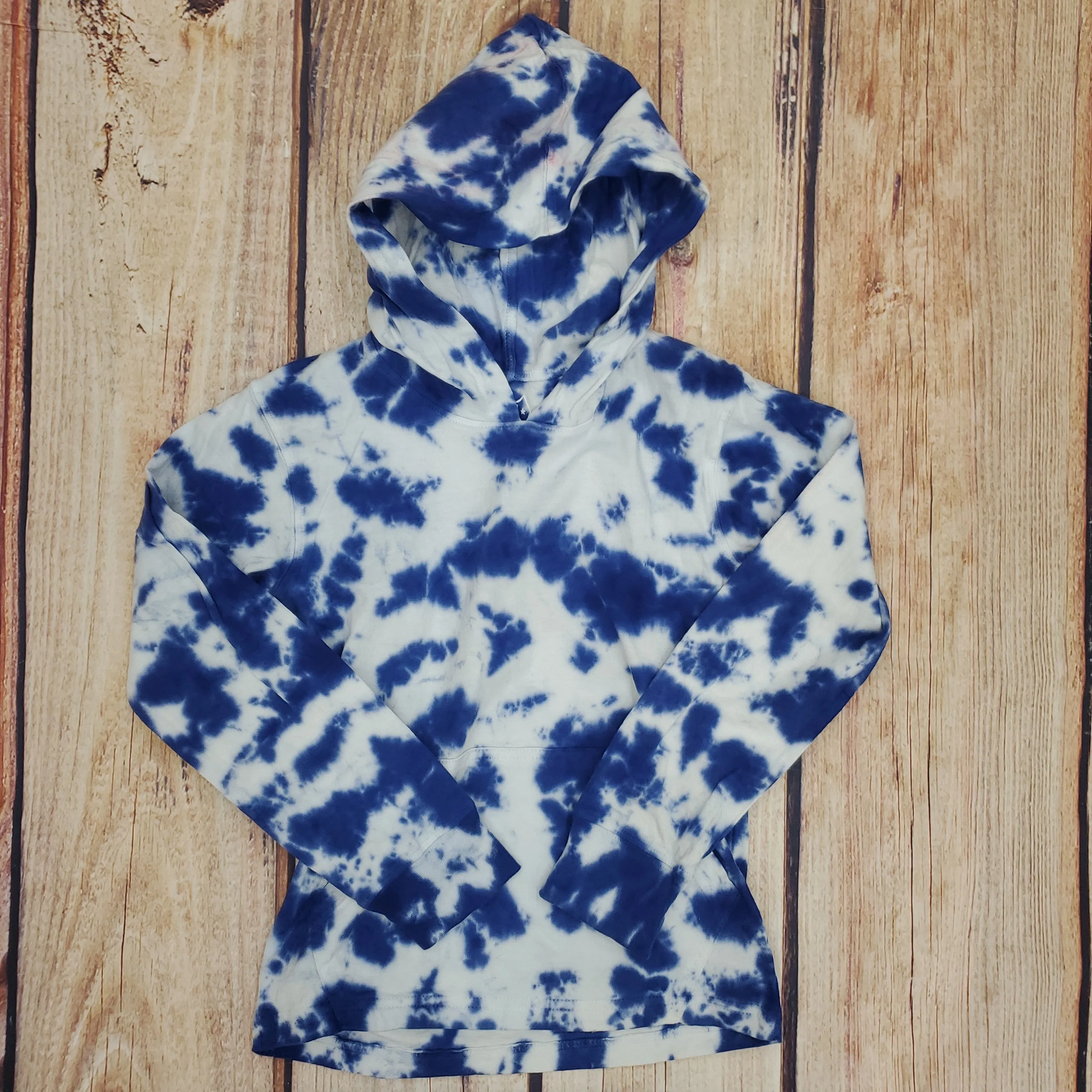 WES AND WILLY TIE DYE HOODED PULLOVER