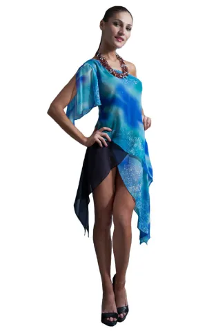 Womens Silk Layered Blouse Size Small 4