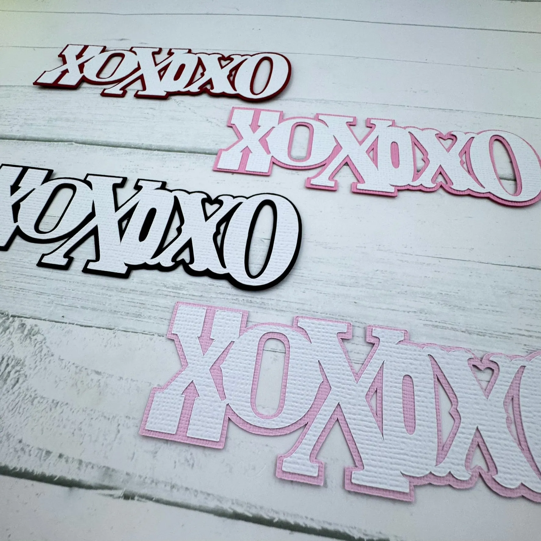 XOXO Layered Diecut Small
