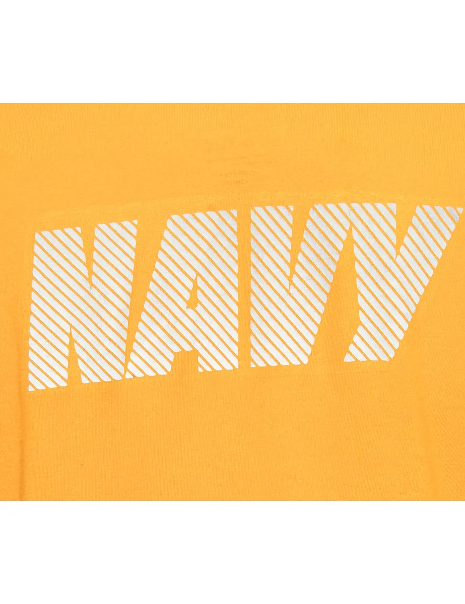 Yellow Printed T-shirt - M